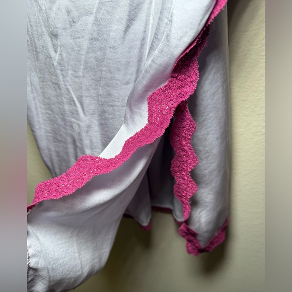 Free People Medium lavender purple / navy blue on the rise mini slip - Picture 8 of 13